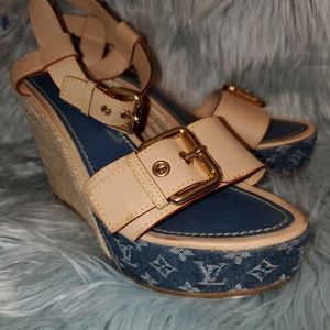 Louis Vuitton  Monogram Denim Espadrille